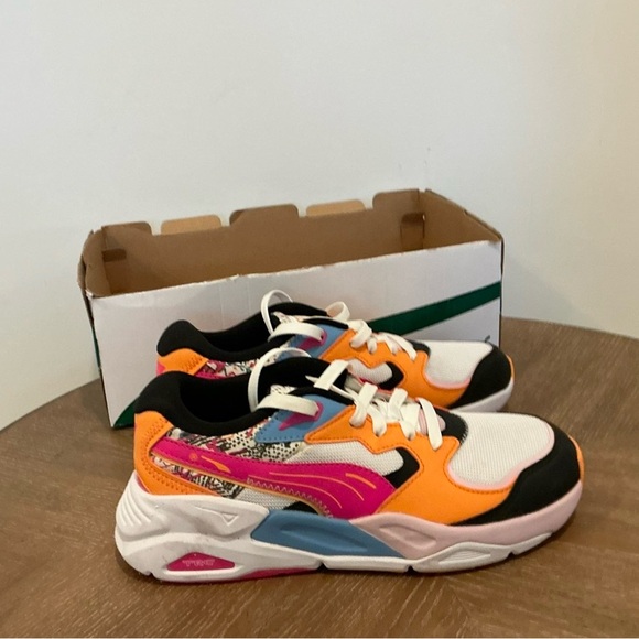 PUMA Womens TRC Mira Artisan Lace Up Sneakers Shoes Casual - Picture 2 of 4